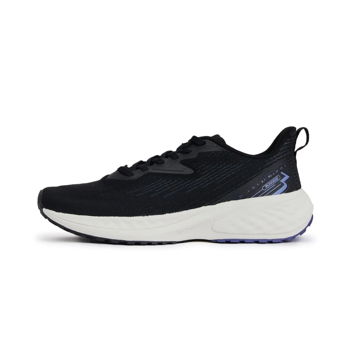 Kinetc-Cushioned Trail Running Sneaker Black